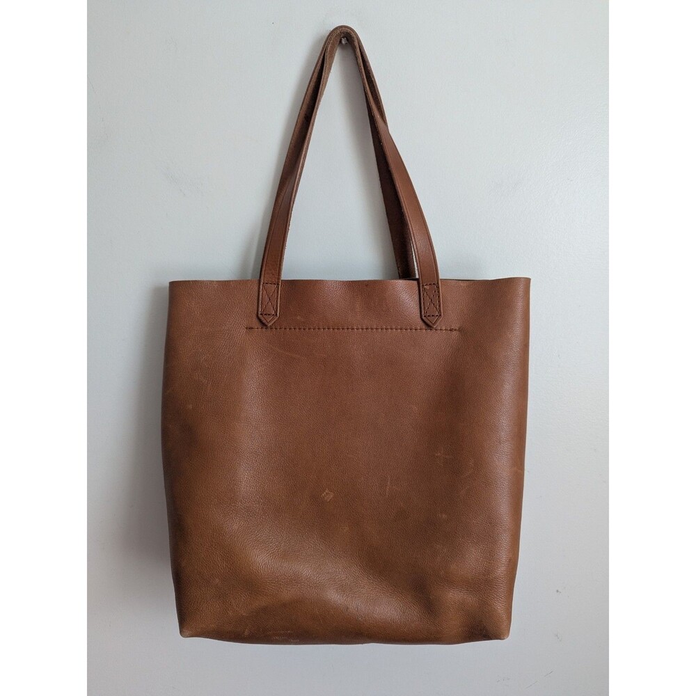 MADEWELL English Saddle Leather The Medium Transport Tote F5788 Distressed - Picture 16 of 16